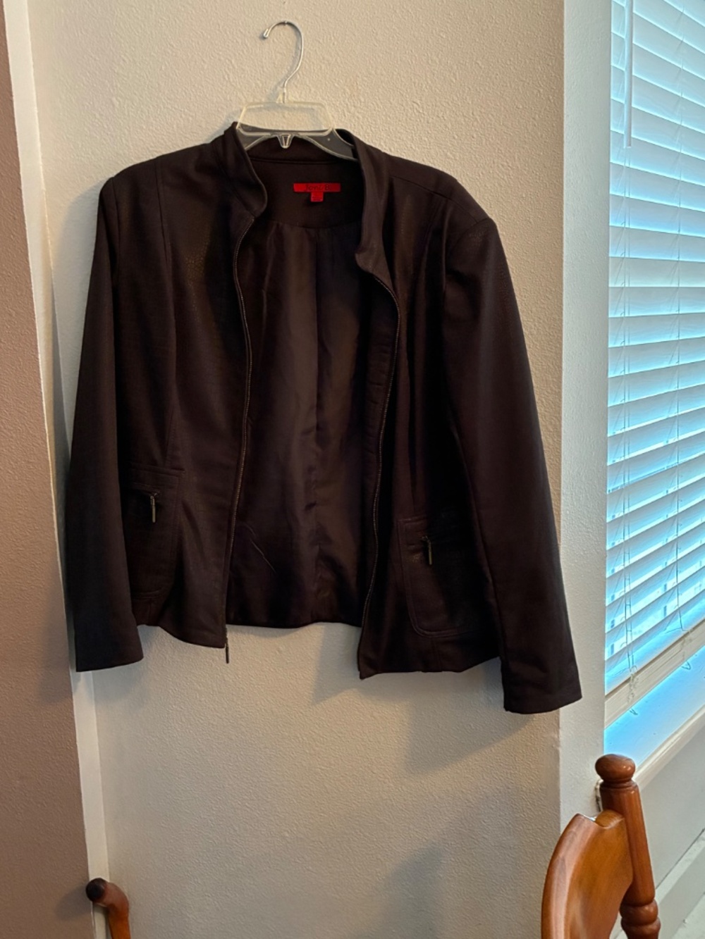 Joni B faux-leather Croc Jacket
